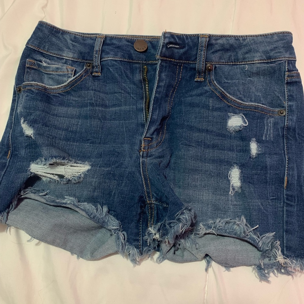 Blue jean shorts